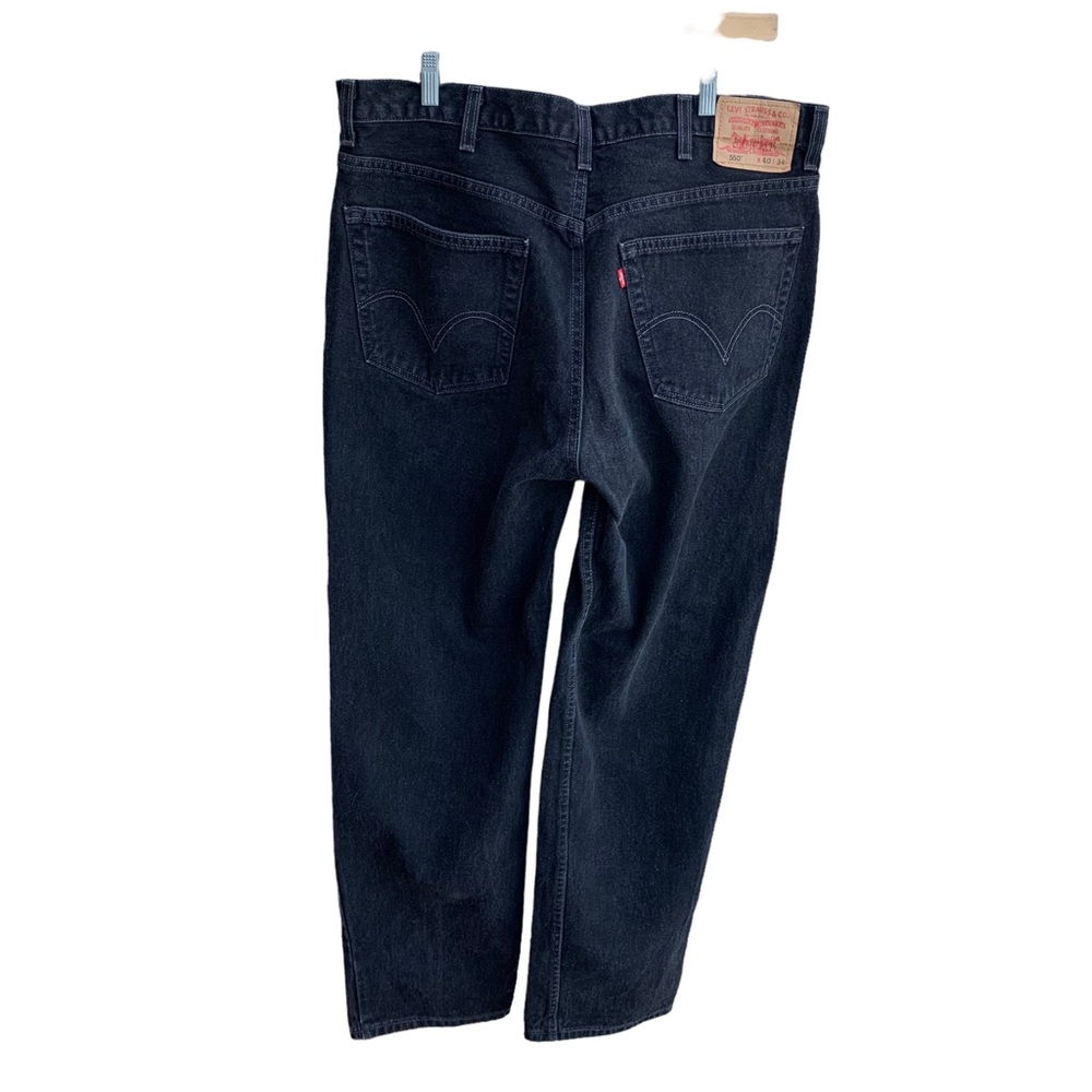 Men’s Black Levi’s Jeans 550 Relaxed Fit Size 40 x 34